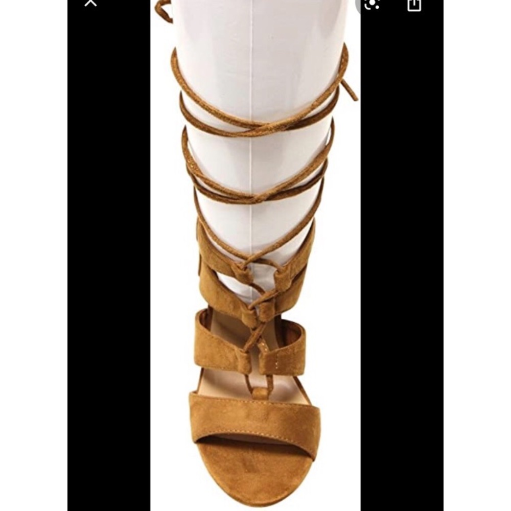 Lace up suede heels - Picture 5 of 5
